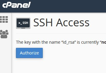 SSH access in cPanel