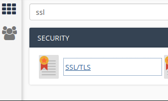 cPanel SSL/TLS