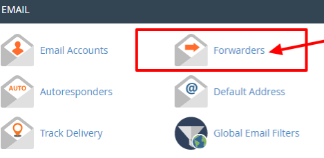 Select email forwarders