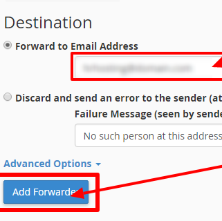 Select email forwarders four