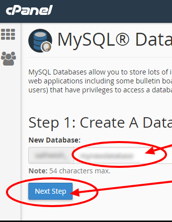 Create database 