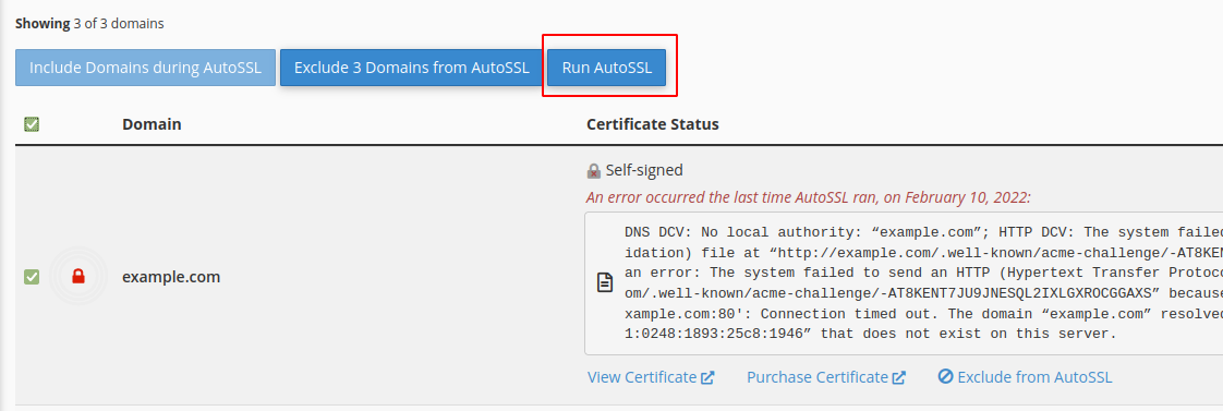 cPanel SSL Installation