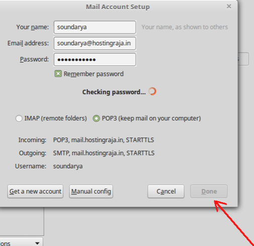 Email configuration setting for pop3 account thunderbird two