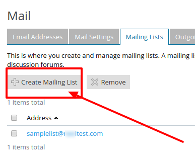 Create Mailing List