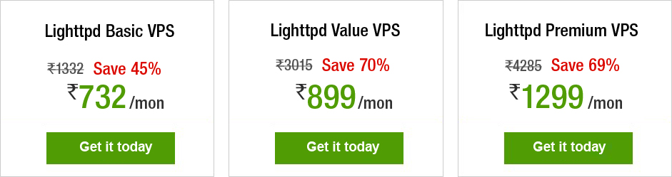 Lighttpd VPS Plans Lighttpd VPS Plans
