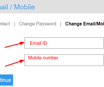 Confirm email and mobile number 