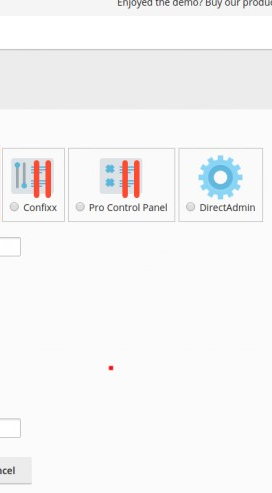 enter the details of the cpanel