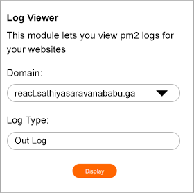 NodeJS Log View