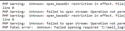 open basedir error