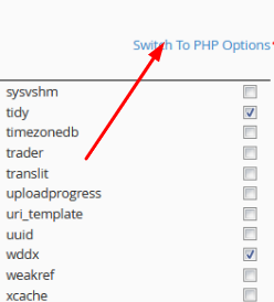 switch php option 