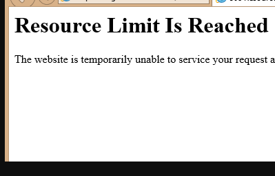 resource-limit-reached