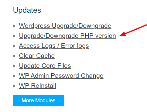 upgrade-downgrade-php-version